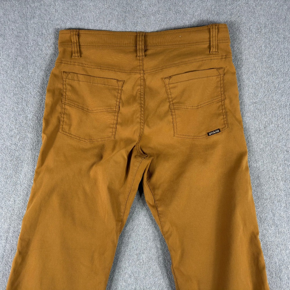 Prana Pants Brown Brion Slim Fit Outdoor Hiking Mens 31x32 (Actual 31x29)